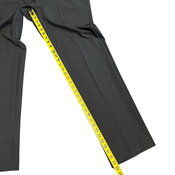 Mens Croft and Barrow True Comfort Flat Front Classic Fit 36x34 Black Stretch - Picture 9 of 13